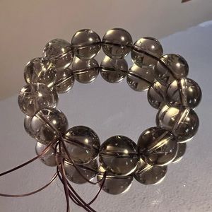 Smokey quartz beaded bracelet